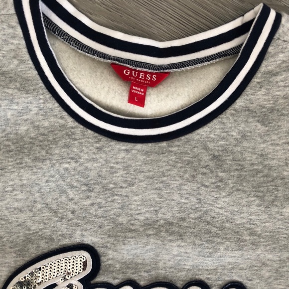 Guess Cropped Crewneck Sweater - Picture 2 of 3